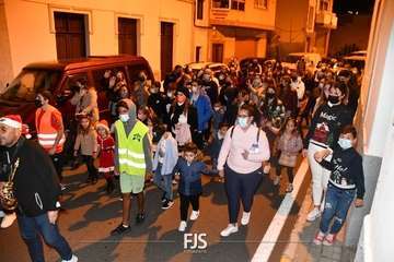 Papá Noel visita de sorpresa Lomo Magullo (Telde)/Francisco Javier Santana.